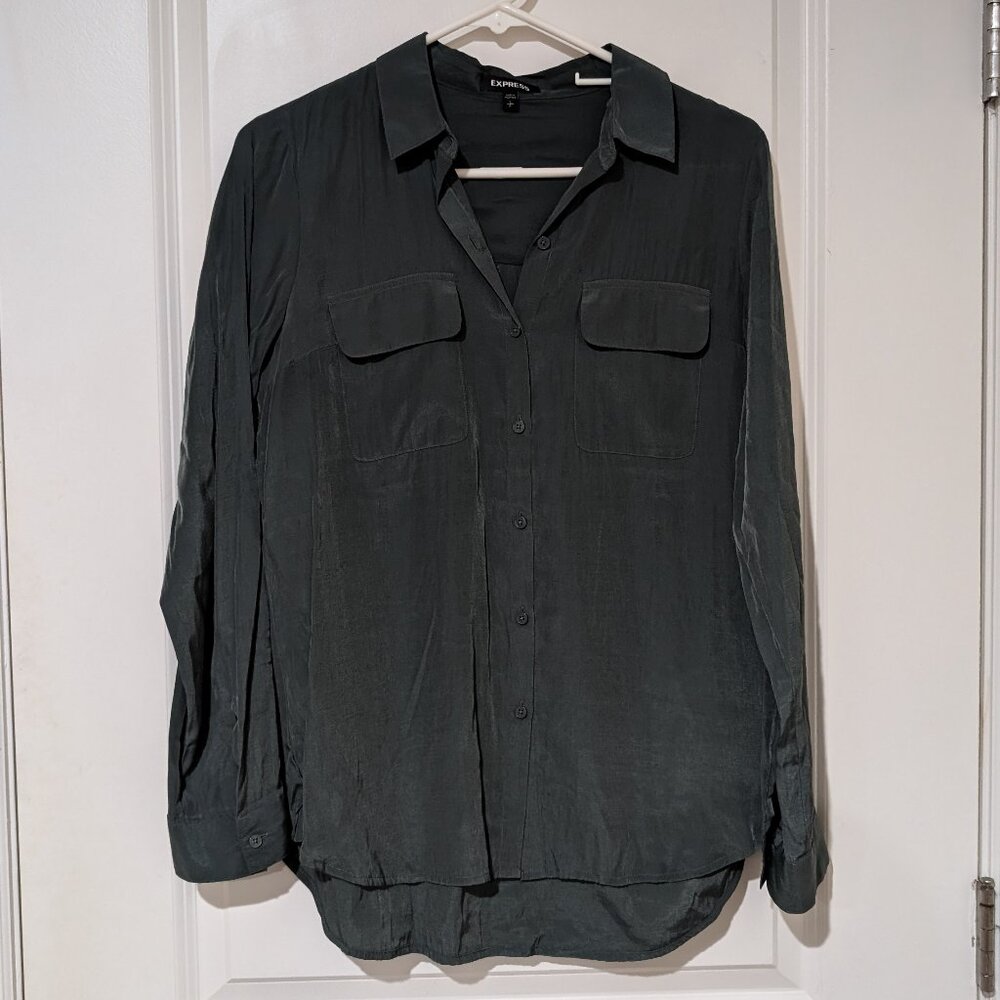 Gray Express Convertible Sleeve Portofino Shirt